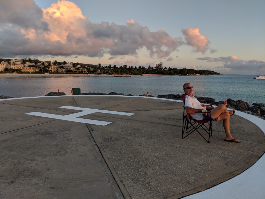 Marina Helipad Sunset, Barbados